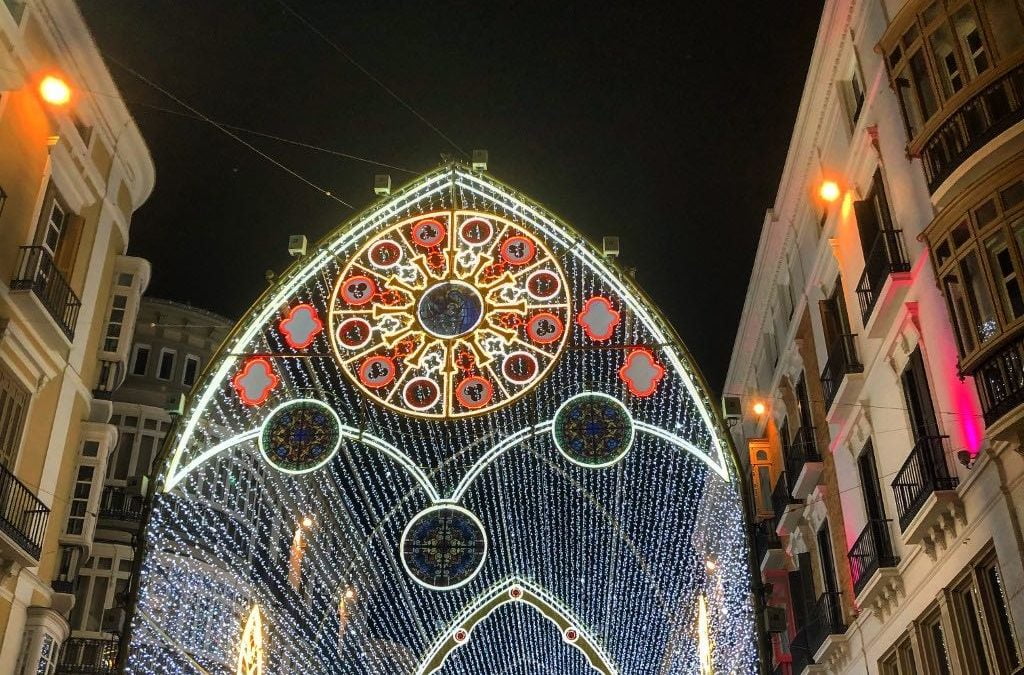A Sky Full of Stars Over Calle Larios (well, of LEDs in fact)